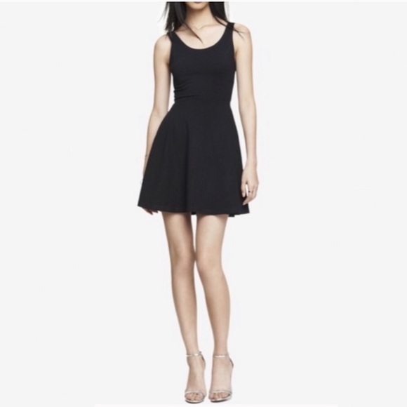 express black skater dress EXPRESS BLACK MINI SKATER DRESS- size S, This
